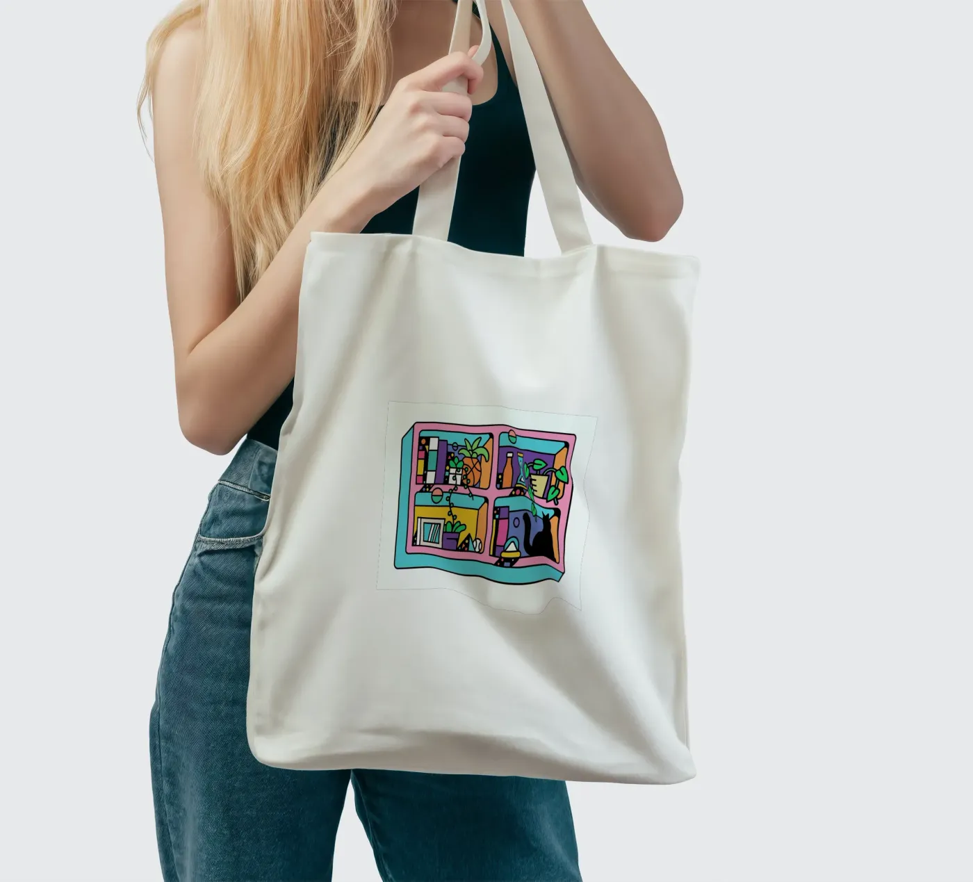 The Reader tote bag by Tyler Dale