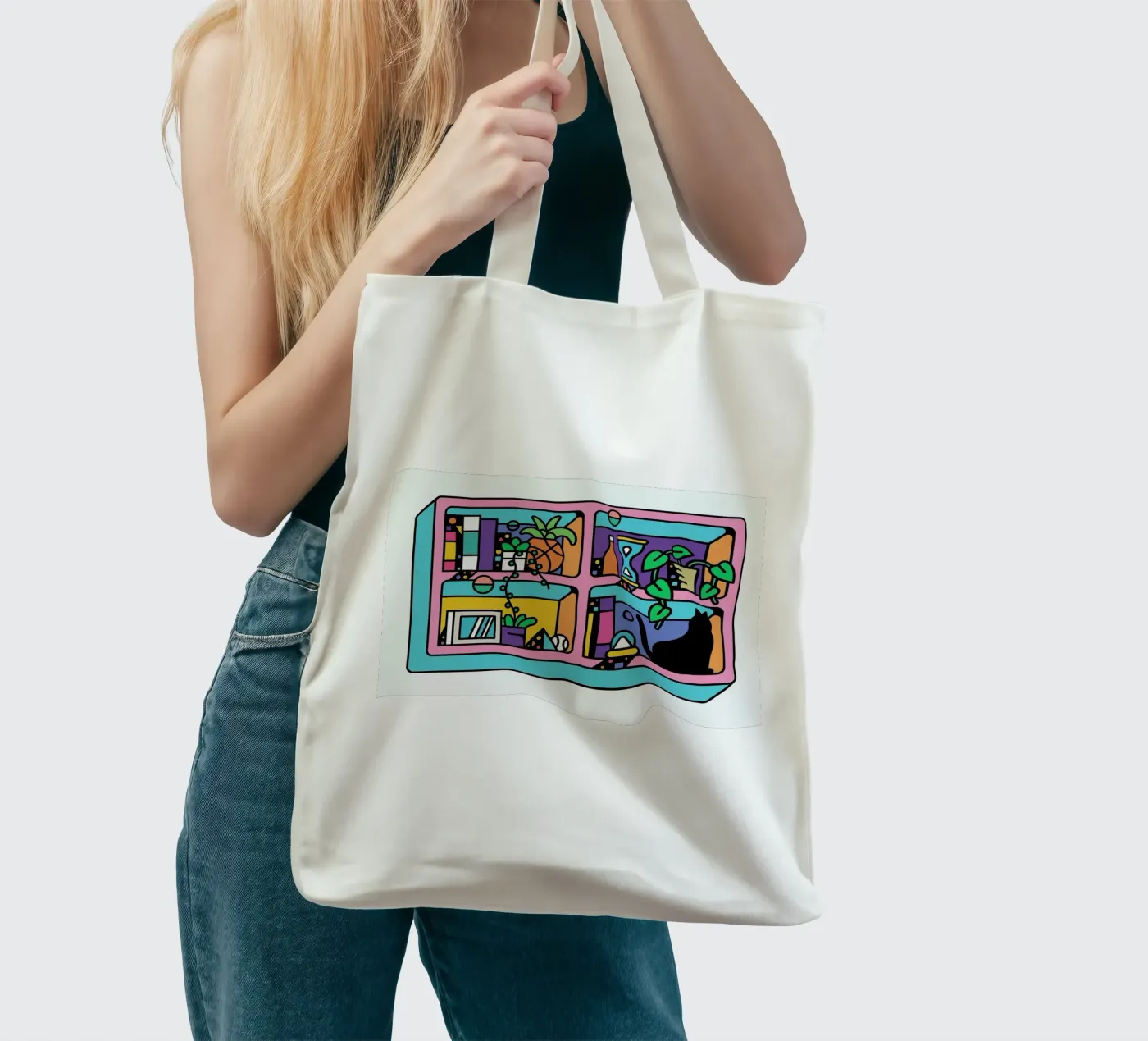 The Reader tote bag by Tyler Dale