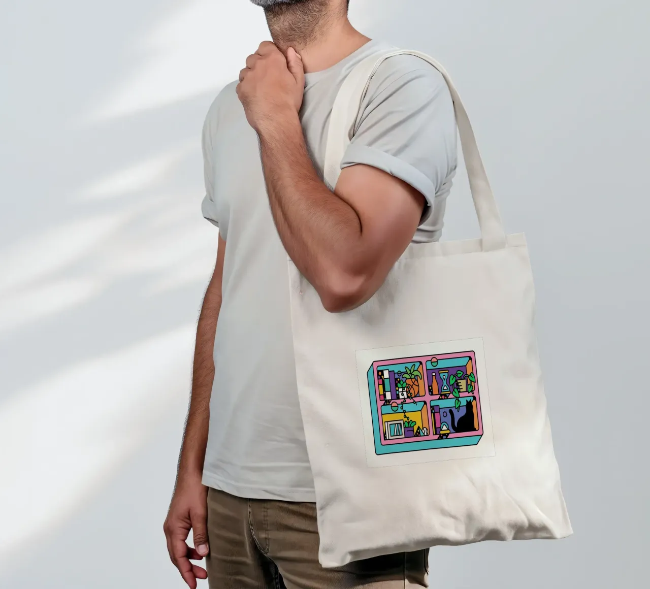 The Reader tote bag by Tyler Dale