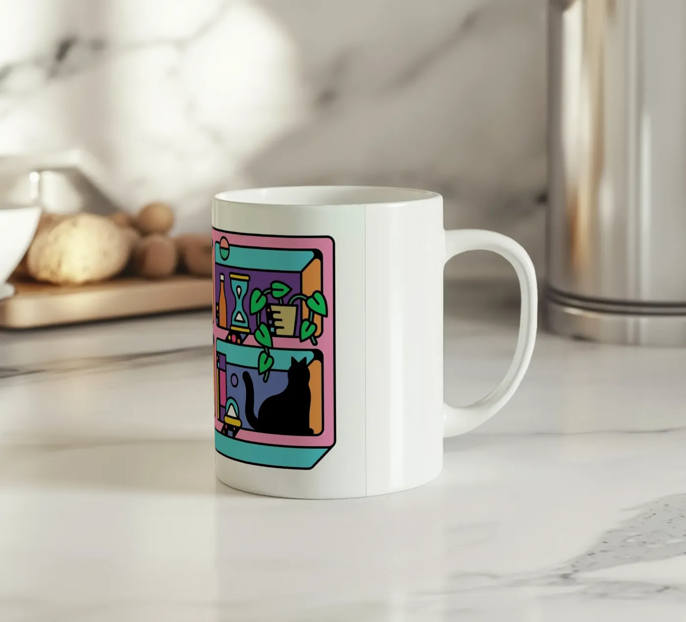 The Reader ceramic mug by Tyler Dale