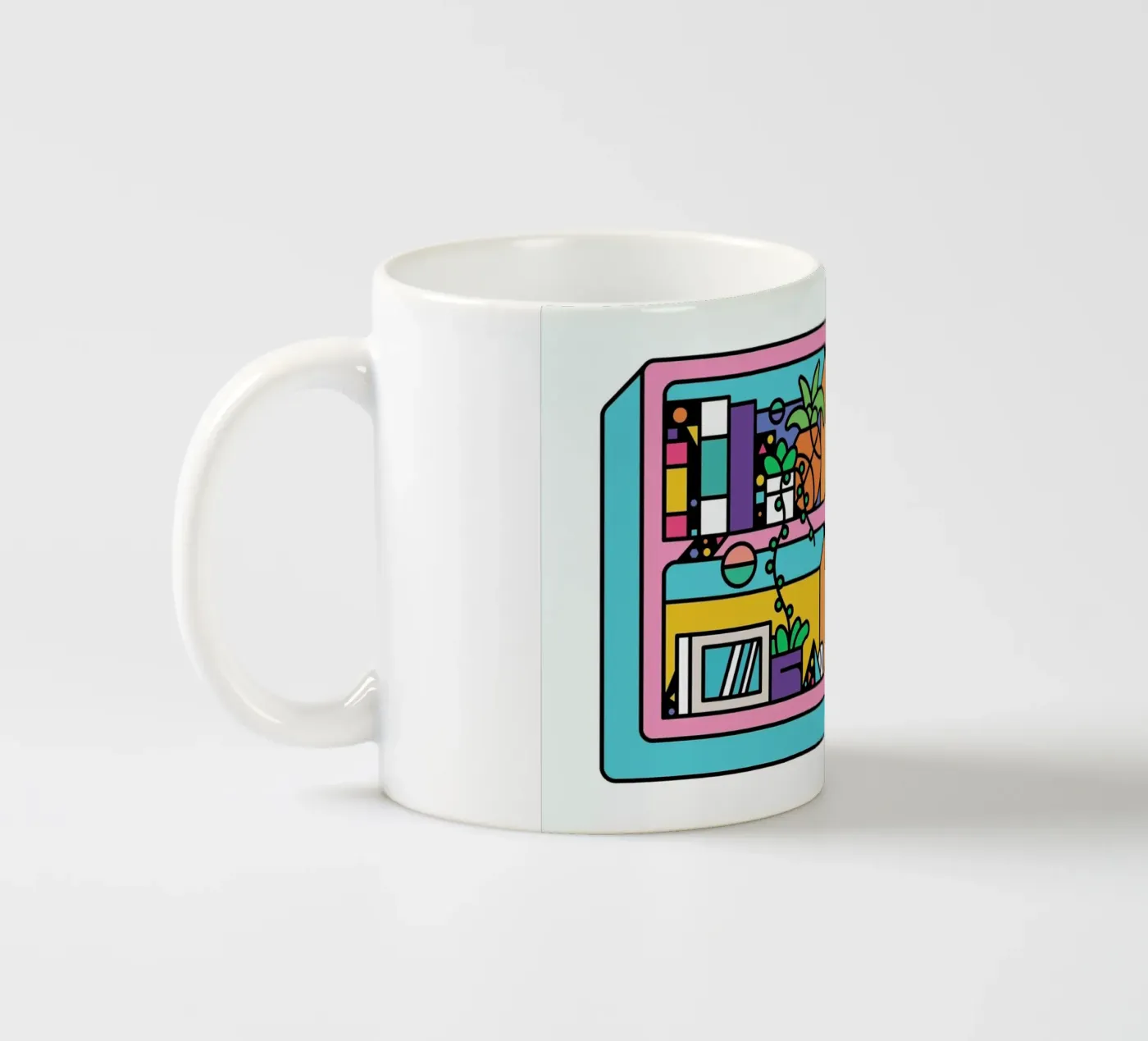 The Reader ceramic mug by Tyler Dale