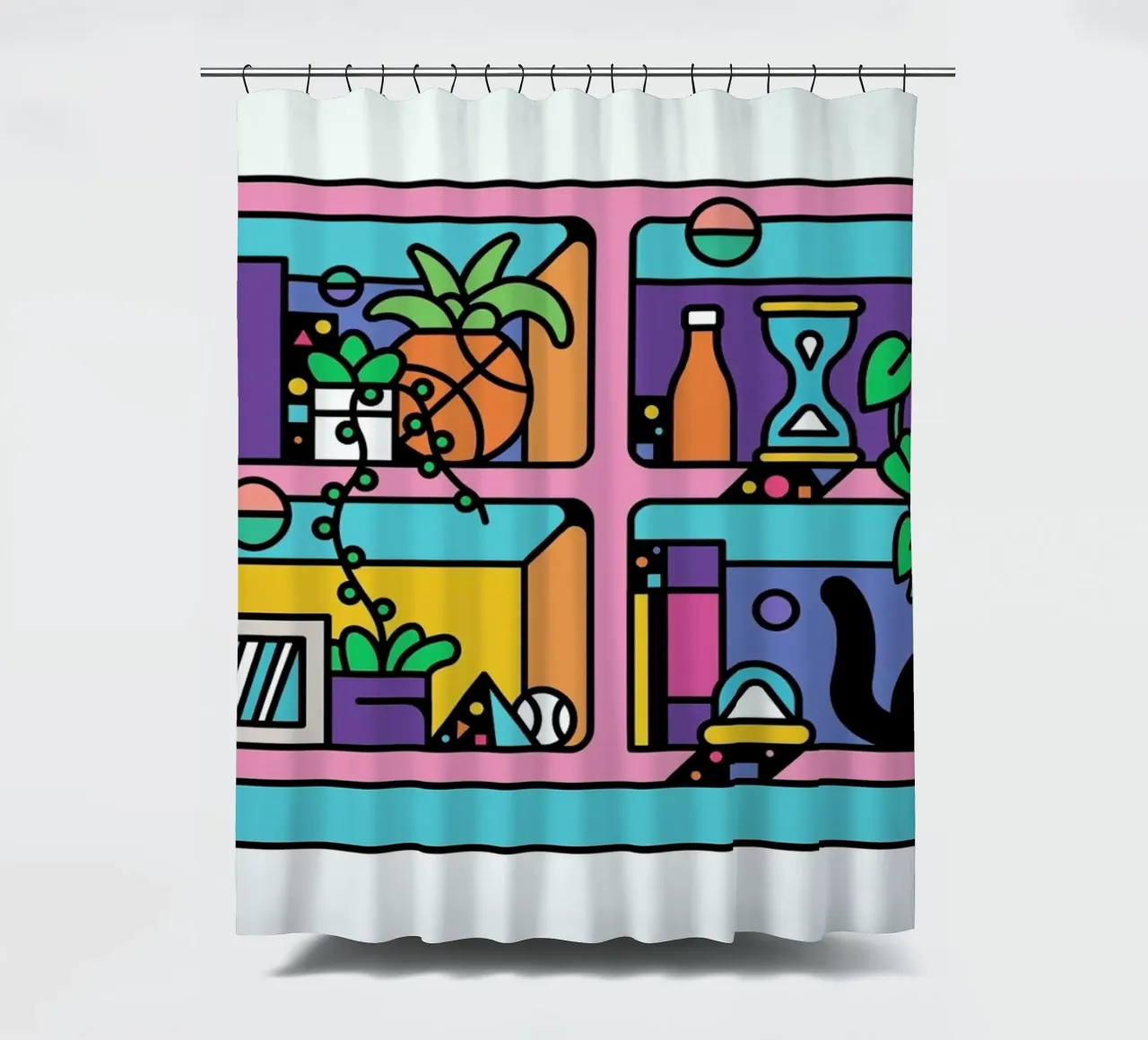 The Reader shower curtain by Tyler Dale