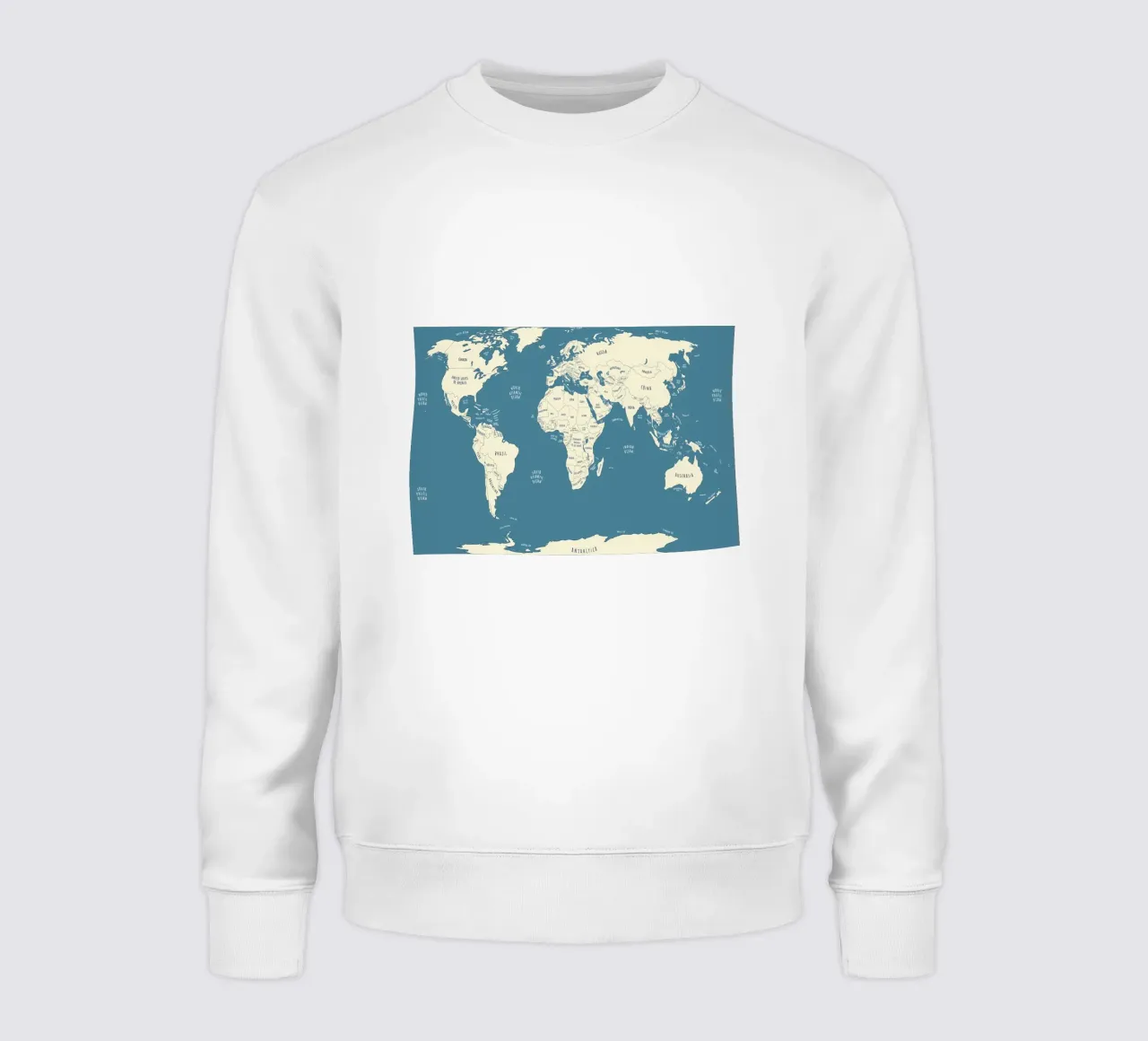 Mappa del mondo felpa da Aiden Garcia