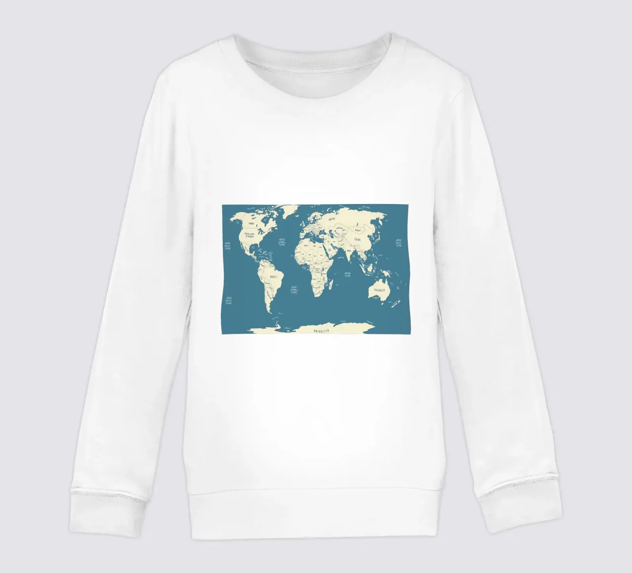 Weltkarte Kinder Sweatshirt von Aiden Garcia