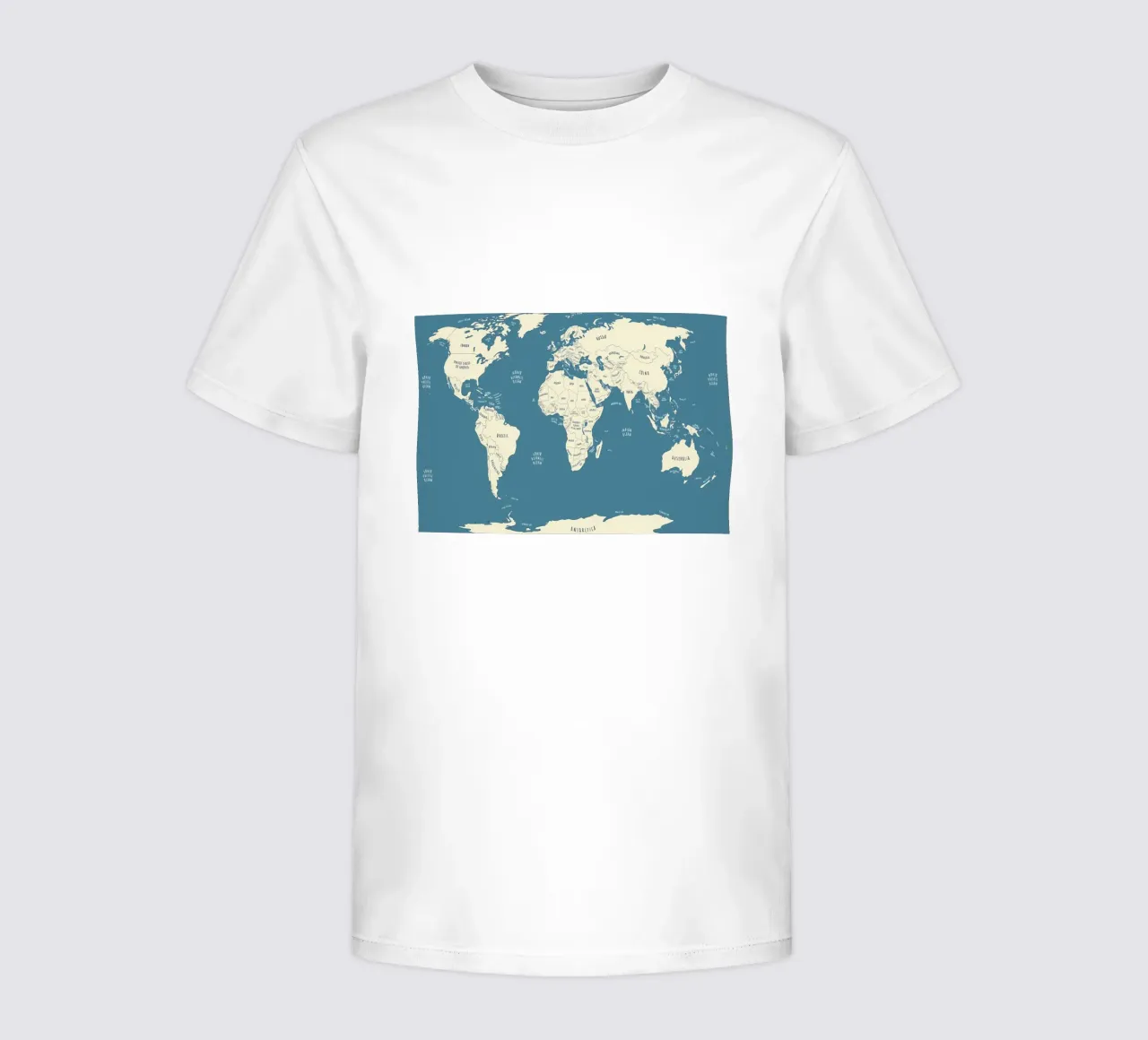 Mappa del mondo t-shirt bambini da Aiden Garcia