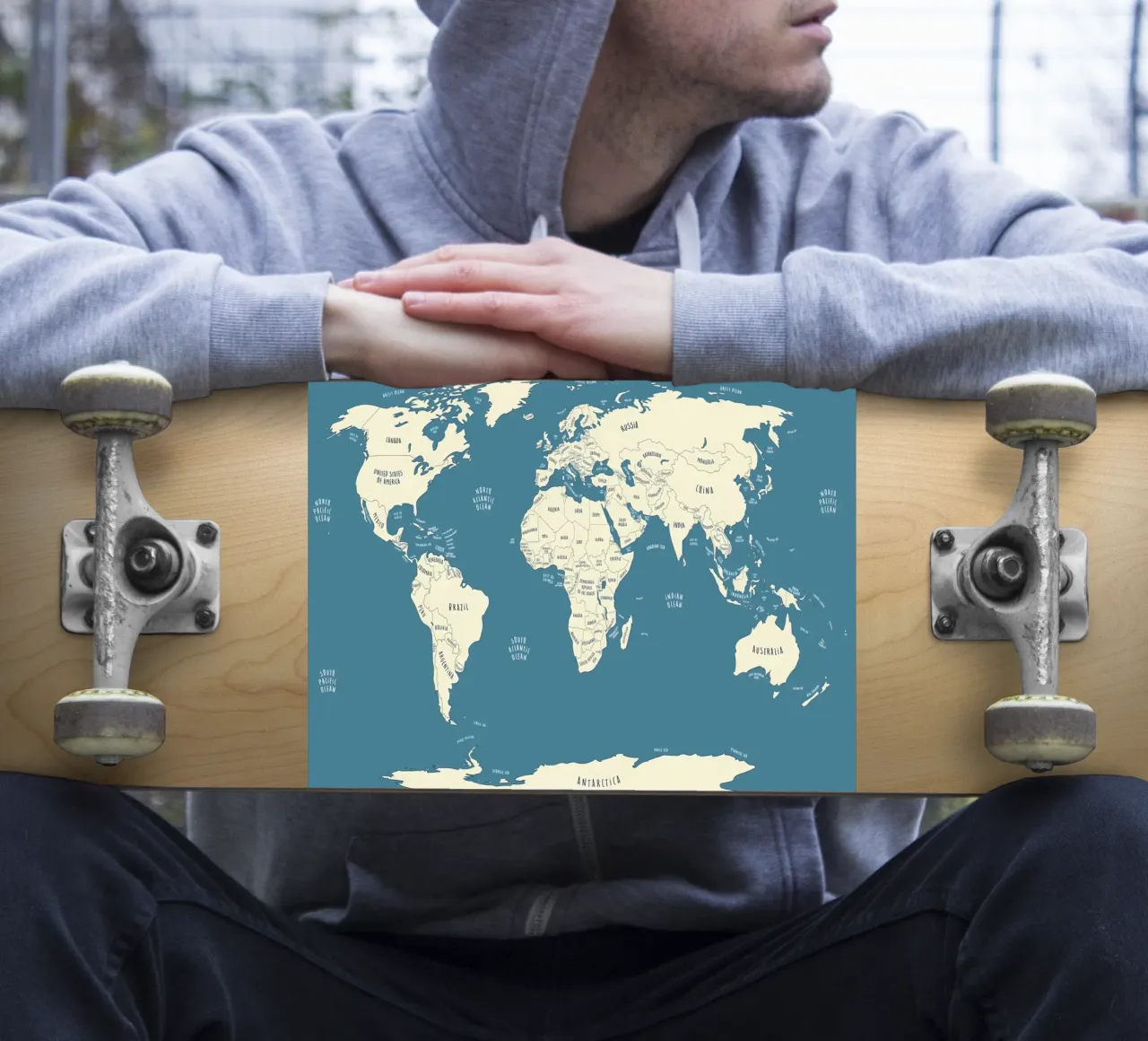 World Map sticker by Aiden Garcia