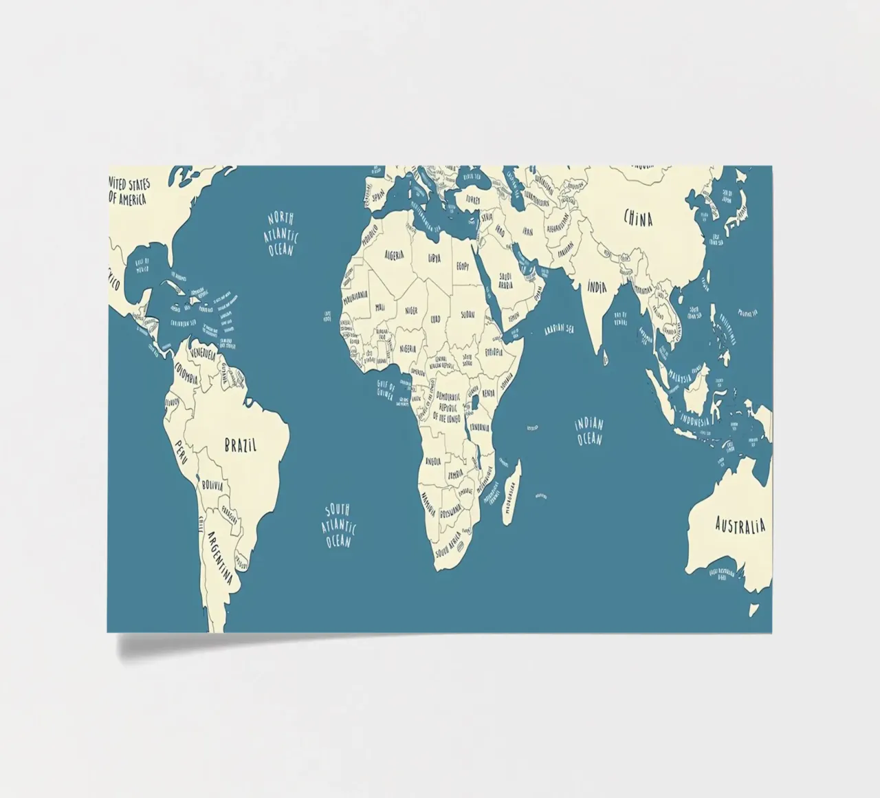 World Map sticker sheet by Aiden Garcia