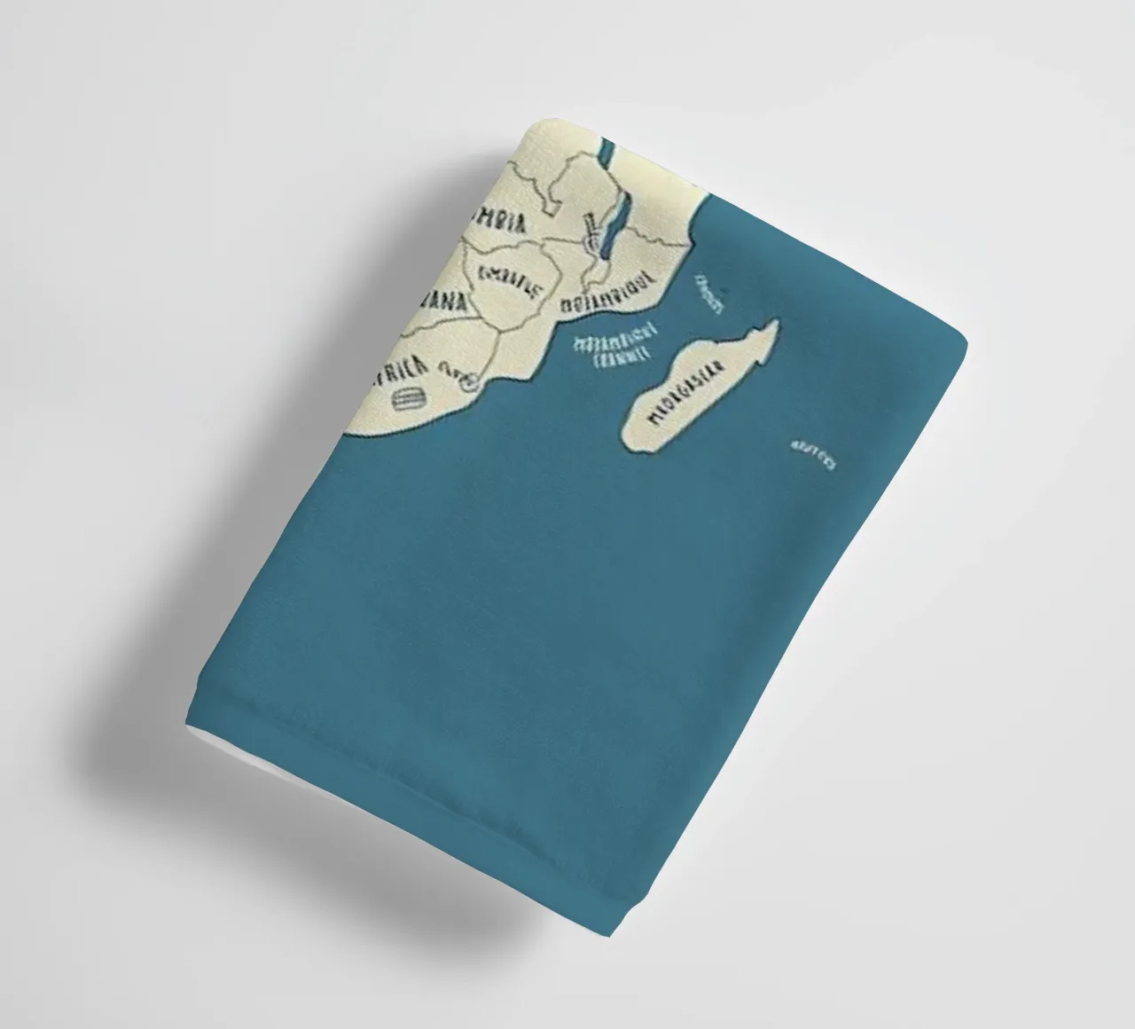 World Map towel by Aiden Garcia