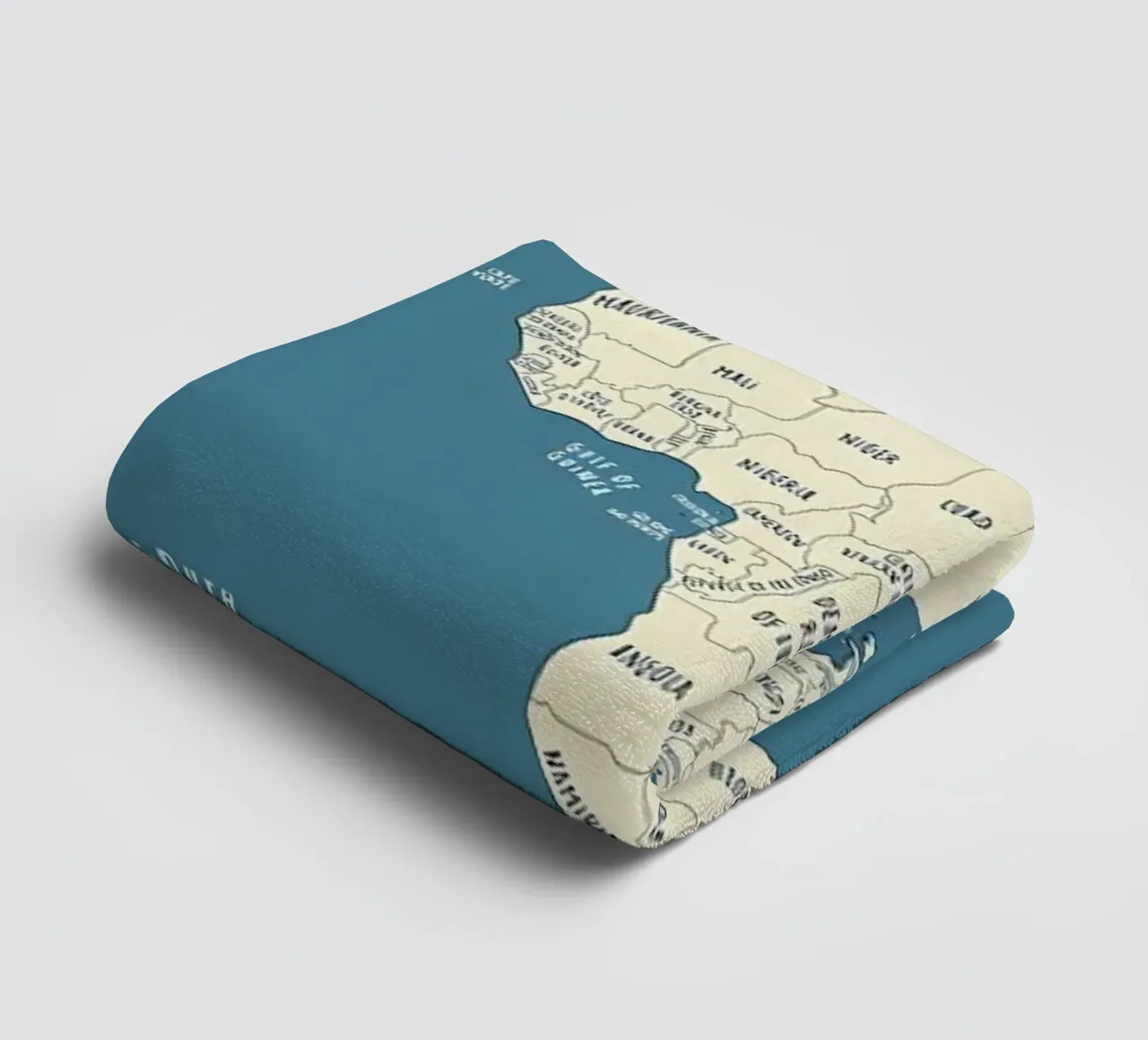 World Map towel by Aiden Garcia