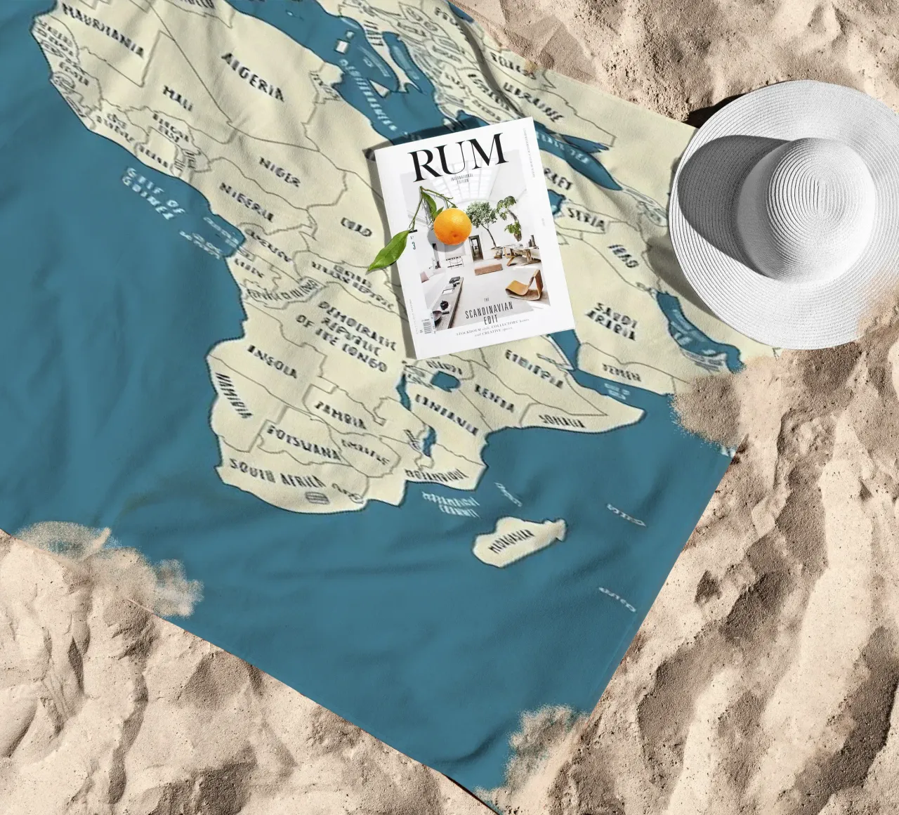 Mappa del mondo telo mare da Aiden Garcia