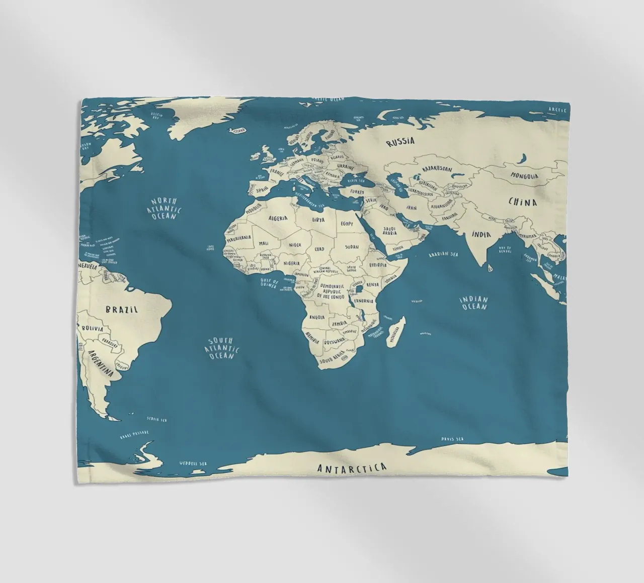 Mappa del mondo telo mare da Aiden Garcia