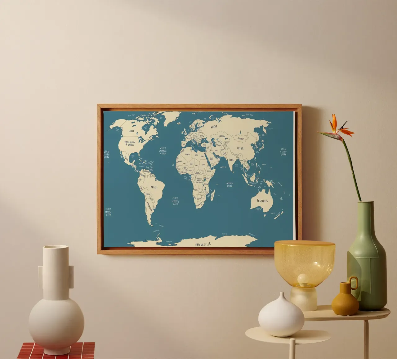 World Map canvas by Aiden Garcia