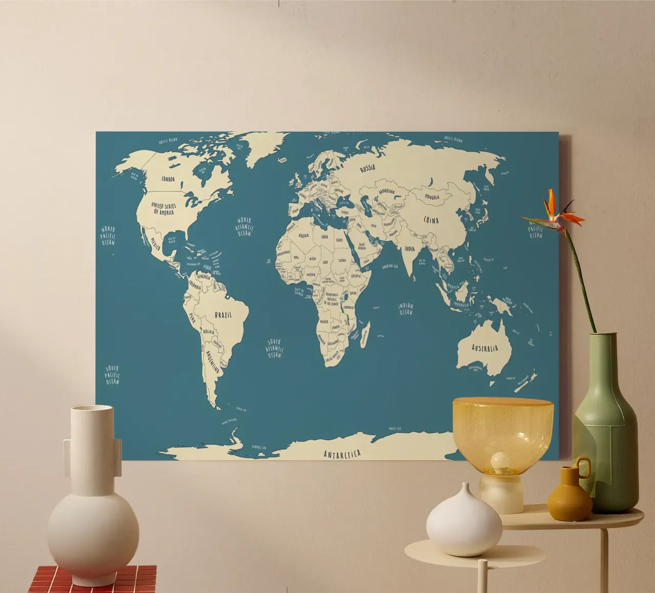 World Map canvas by Aiden Garcia