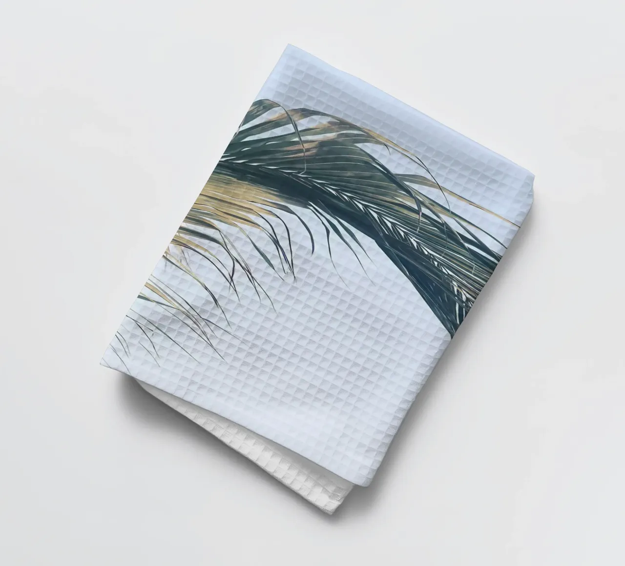 Feuilles de palmier des Caraïbes 1 torchon de Matthew Katz