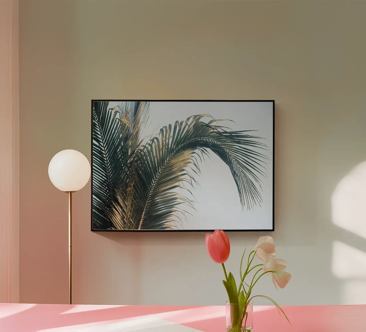 Caribbean Palm Leaves 1 acrylic glass by Matthew Katz