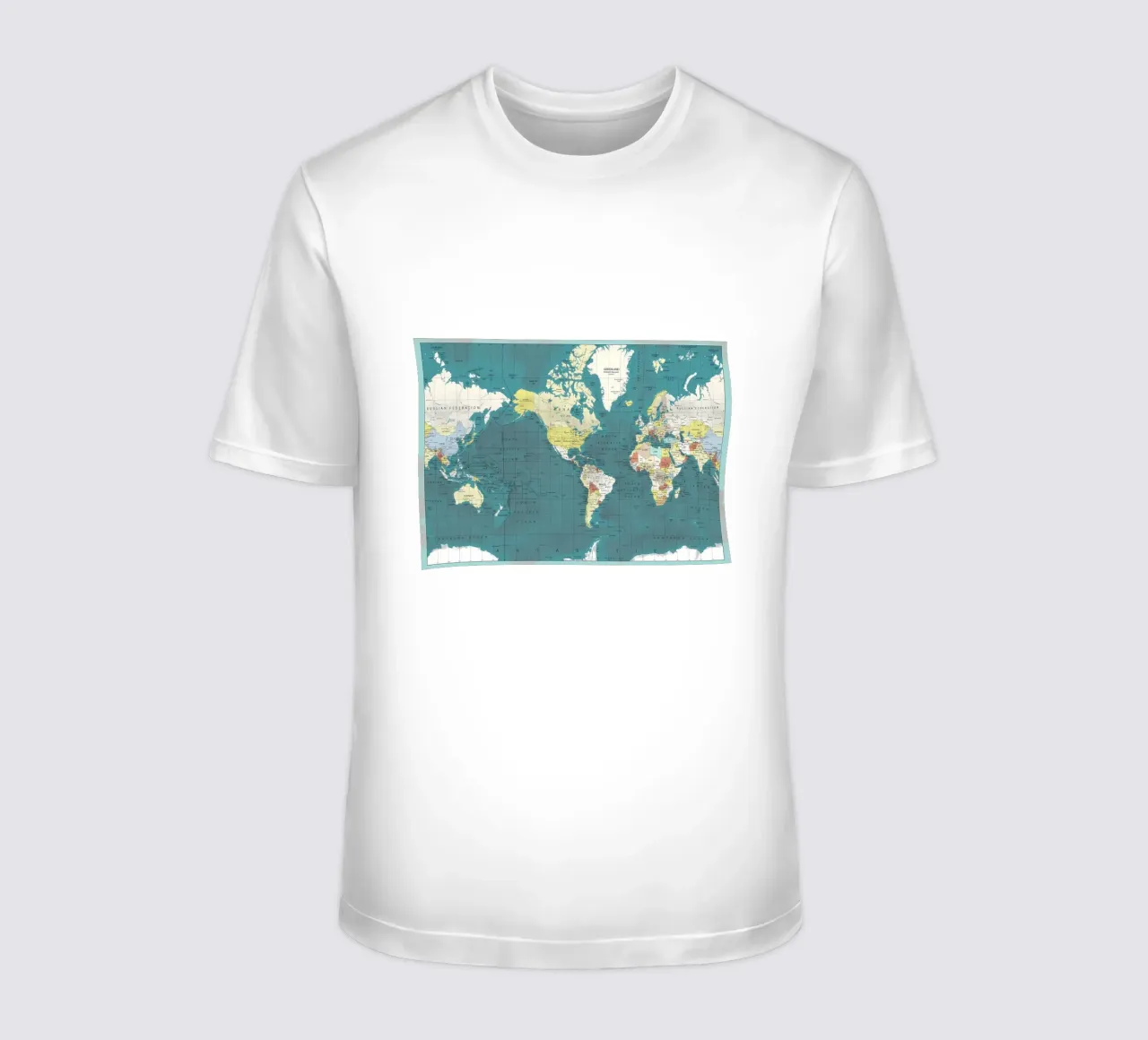 Mappa del mondo t-shirt da Aiden Garcia