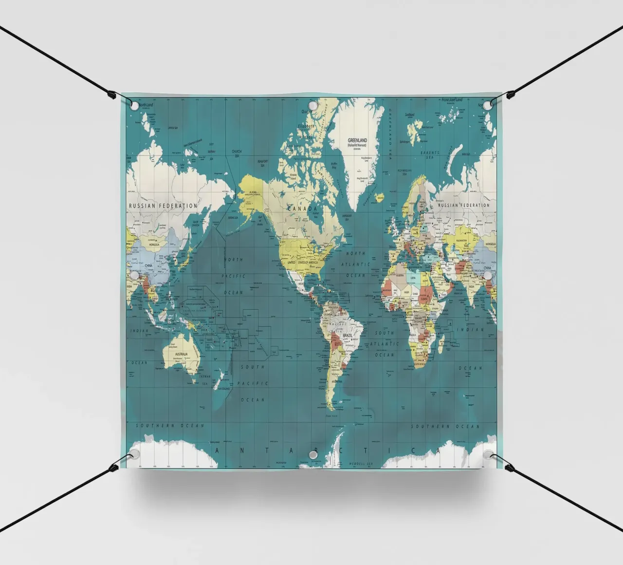 Mappa del mondo telo in pvc da Aiden Garcia