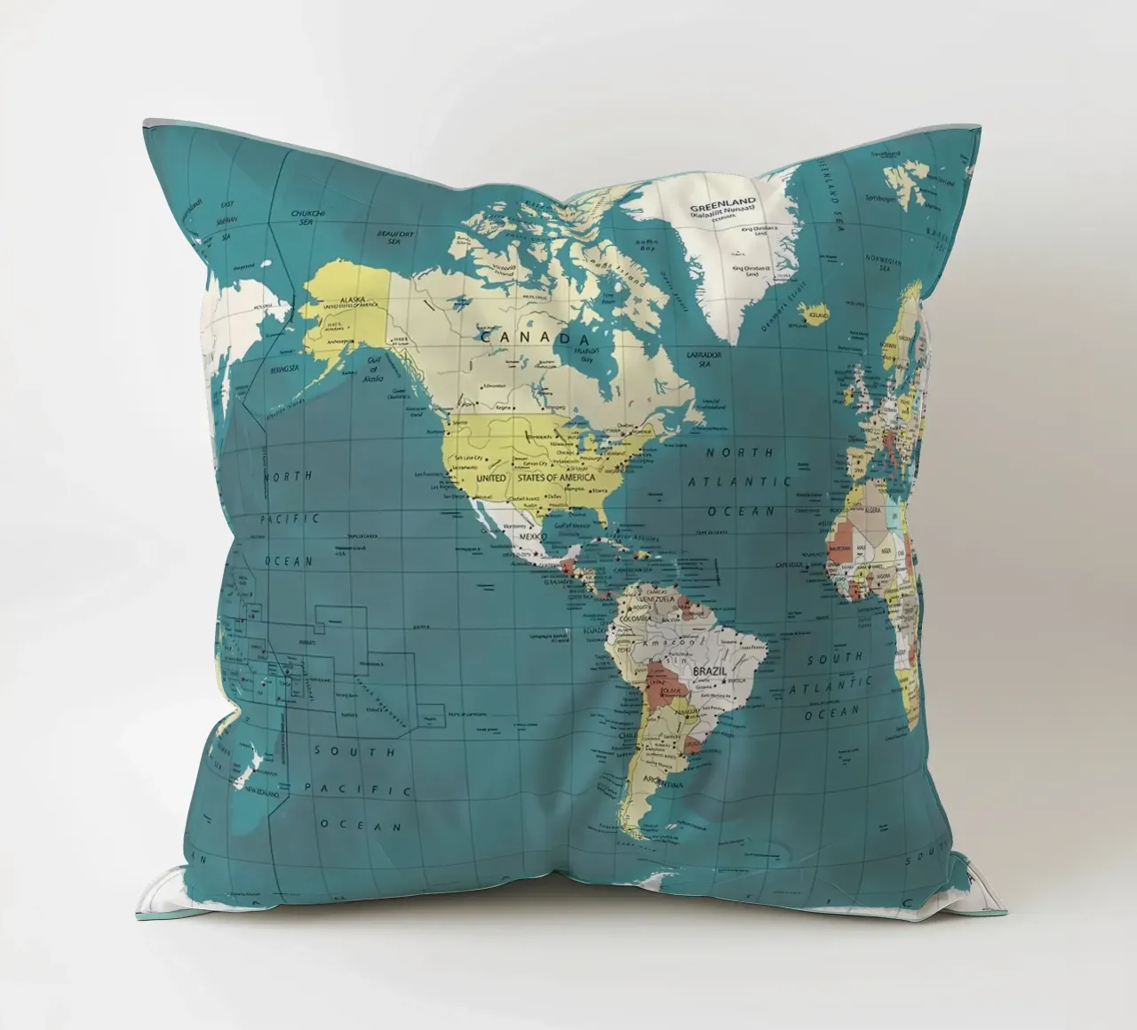 Mappa del mondo cuscino da Aiden Garcia
