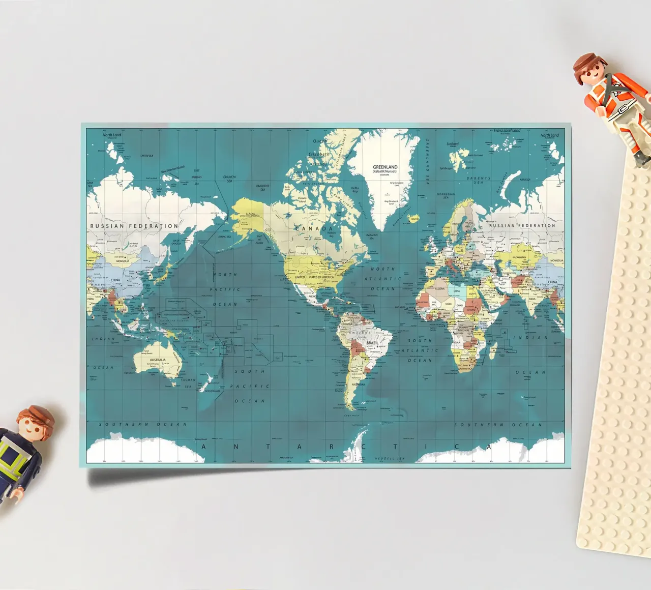 World Map sticker sheet by Aiden Garcia