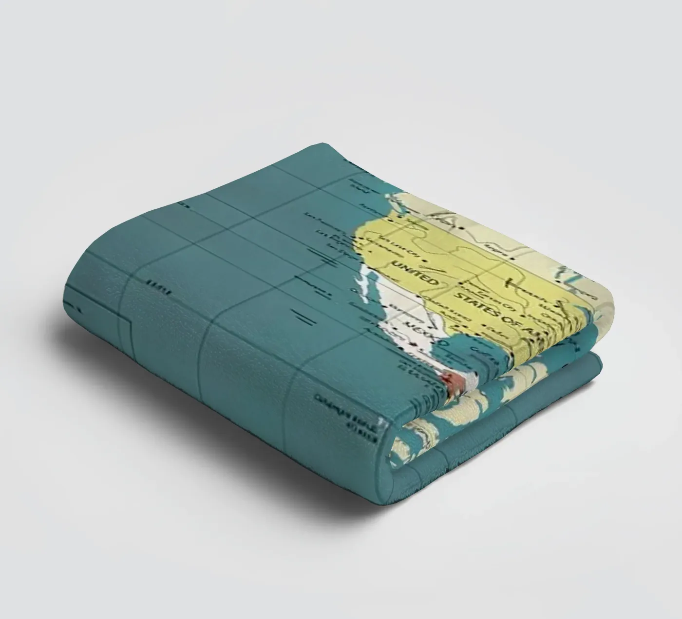 World Map towel by Aiden Garcia