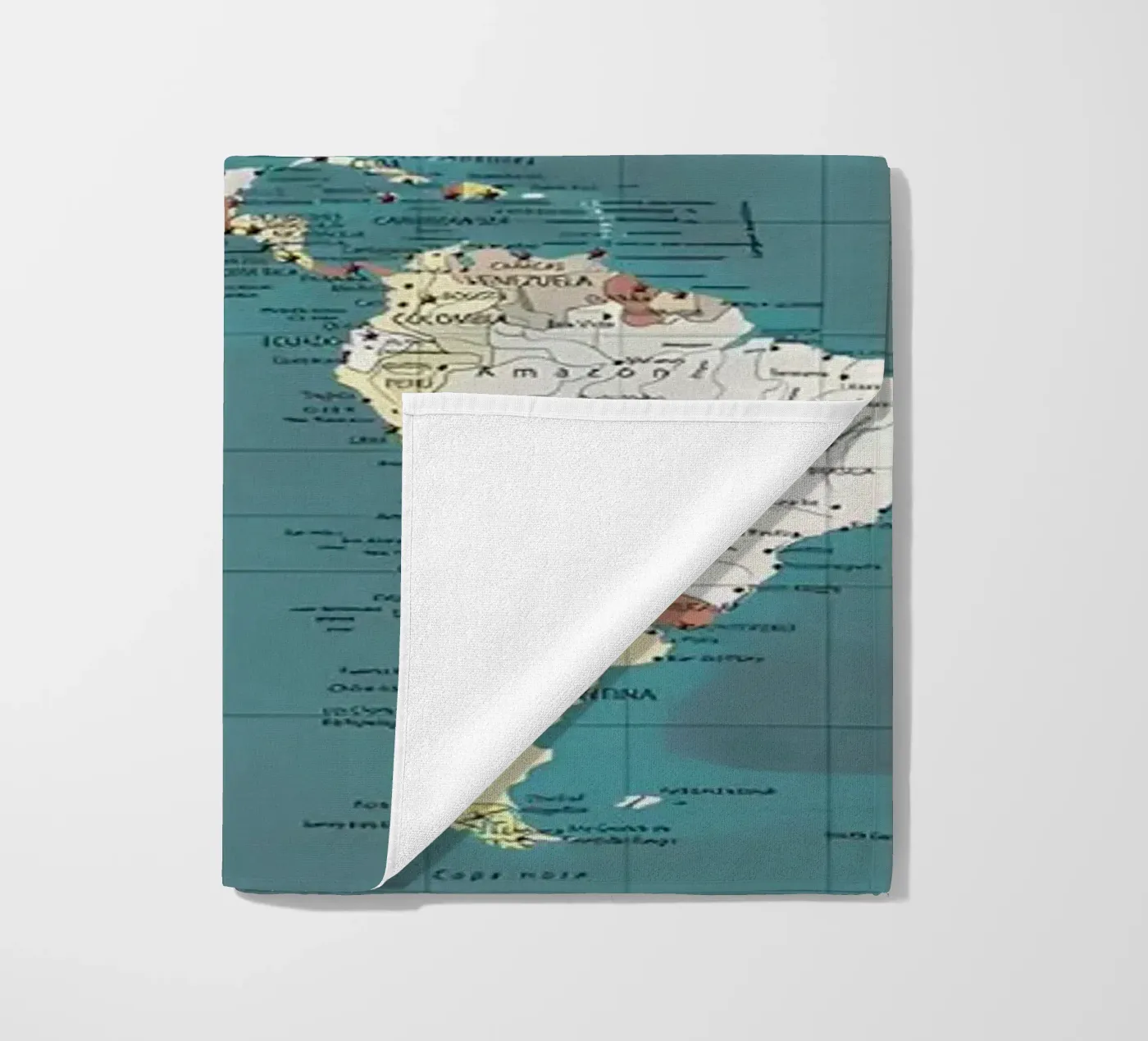 Wereld Kaart strandhanddoek van Aiden Garcia