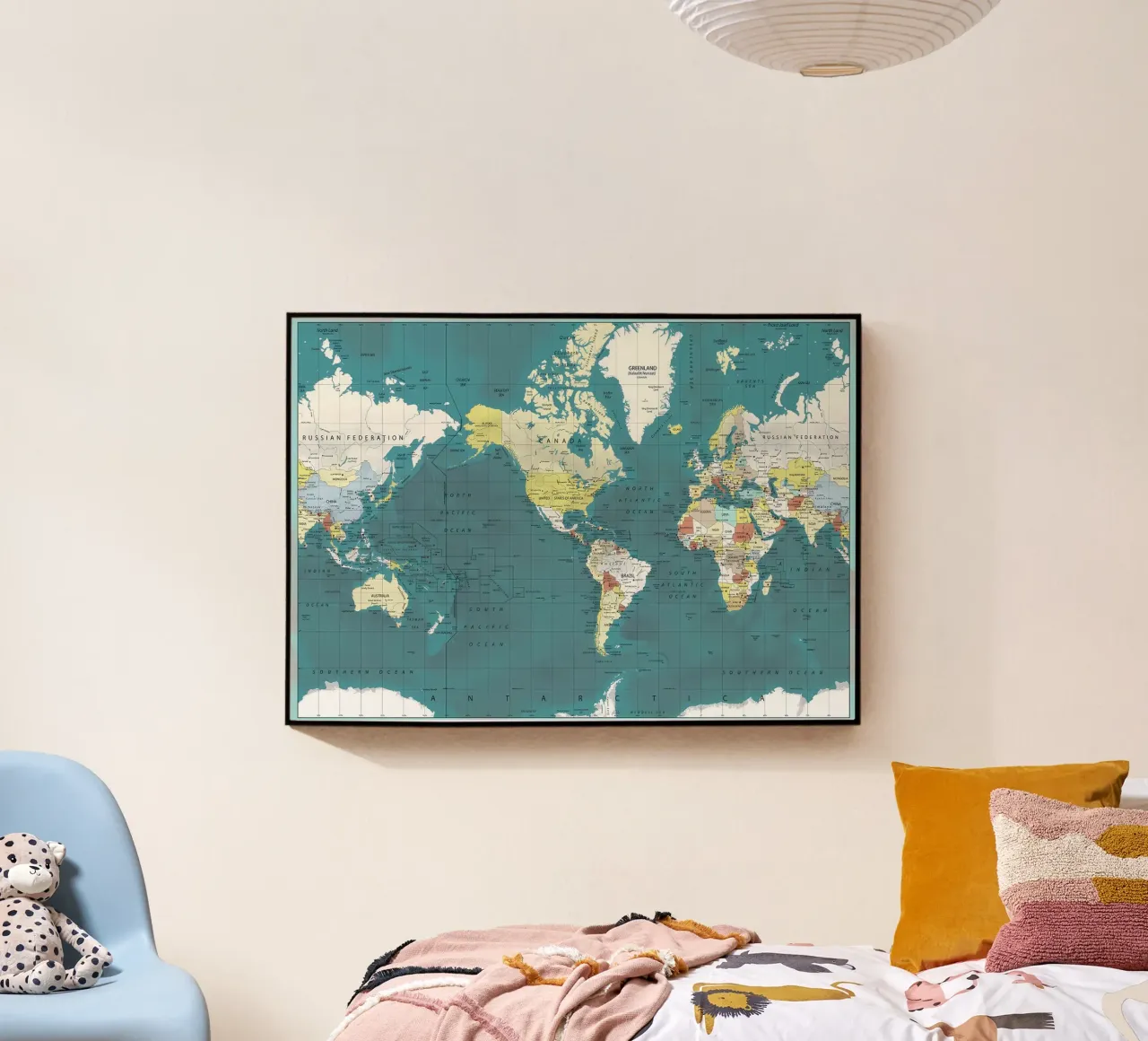 Carte du monde plexiglas de Aiden Garcia