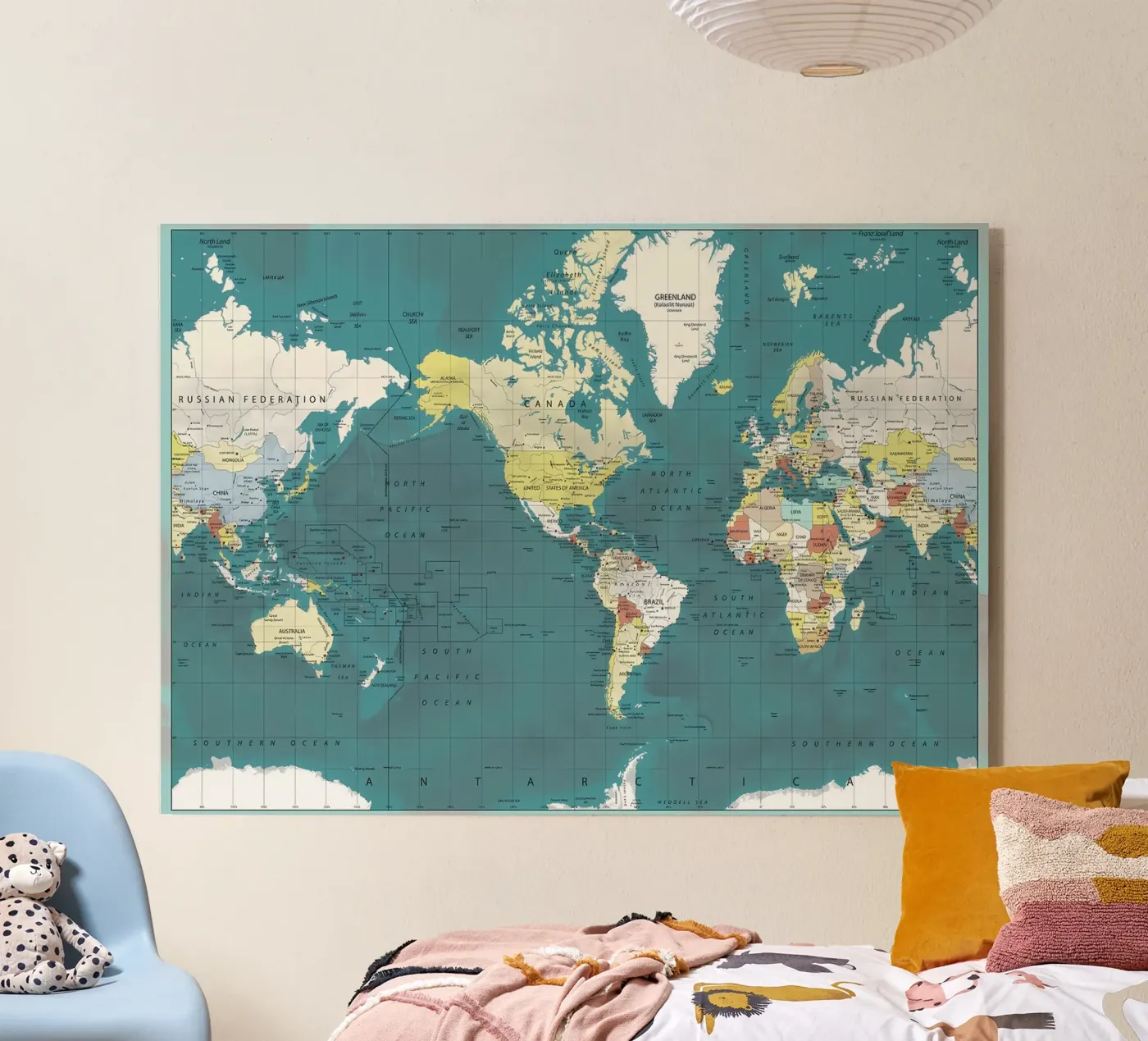 Mappa del mondo plexiglass da Aiden Garcia