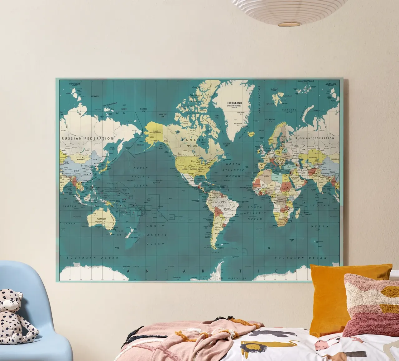 Carte du monde plexiglas de Aiden Garcia