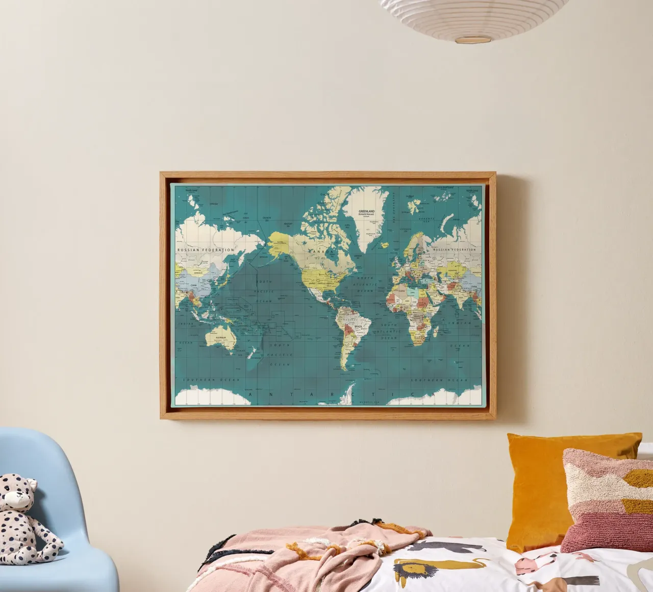 Mappa del mondo product.type.leinwand common.byCreator Aiden Garcia