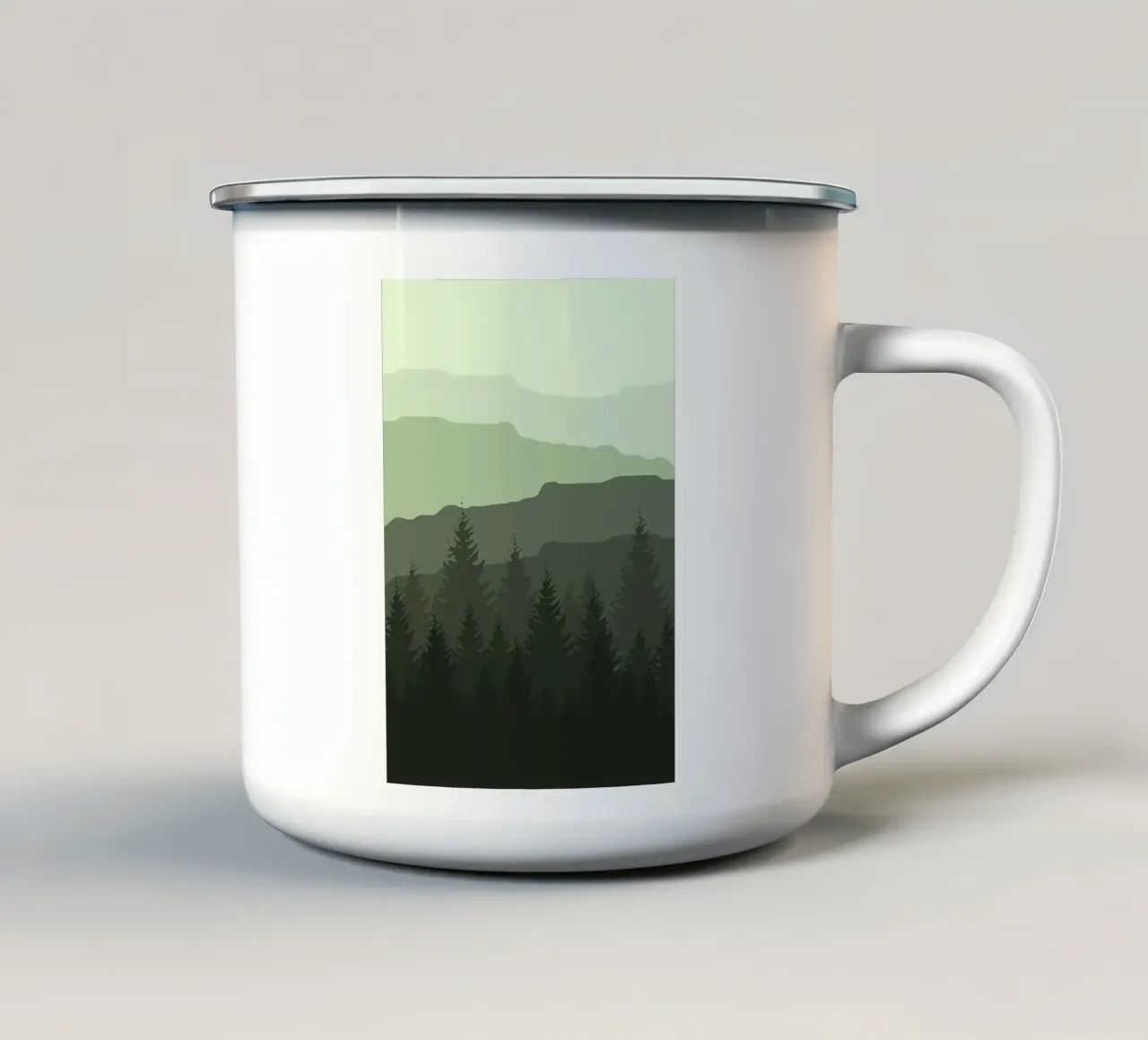 Foresta tazza in smalto da Bartosz Powalka