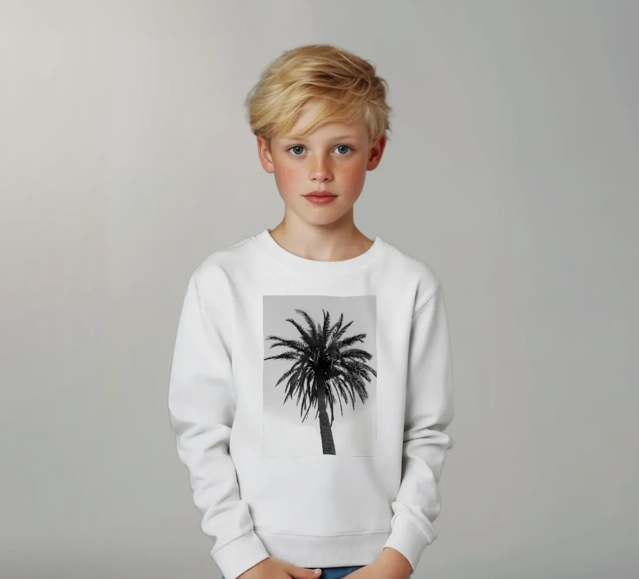 Palm Tree Beach Dream 7 kids sweatshirt by Matthew Katz