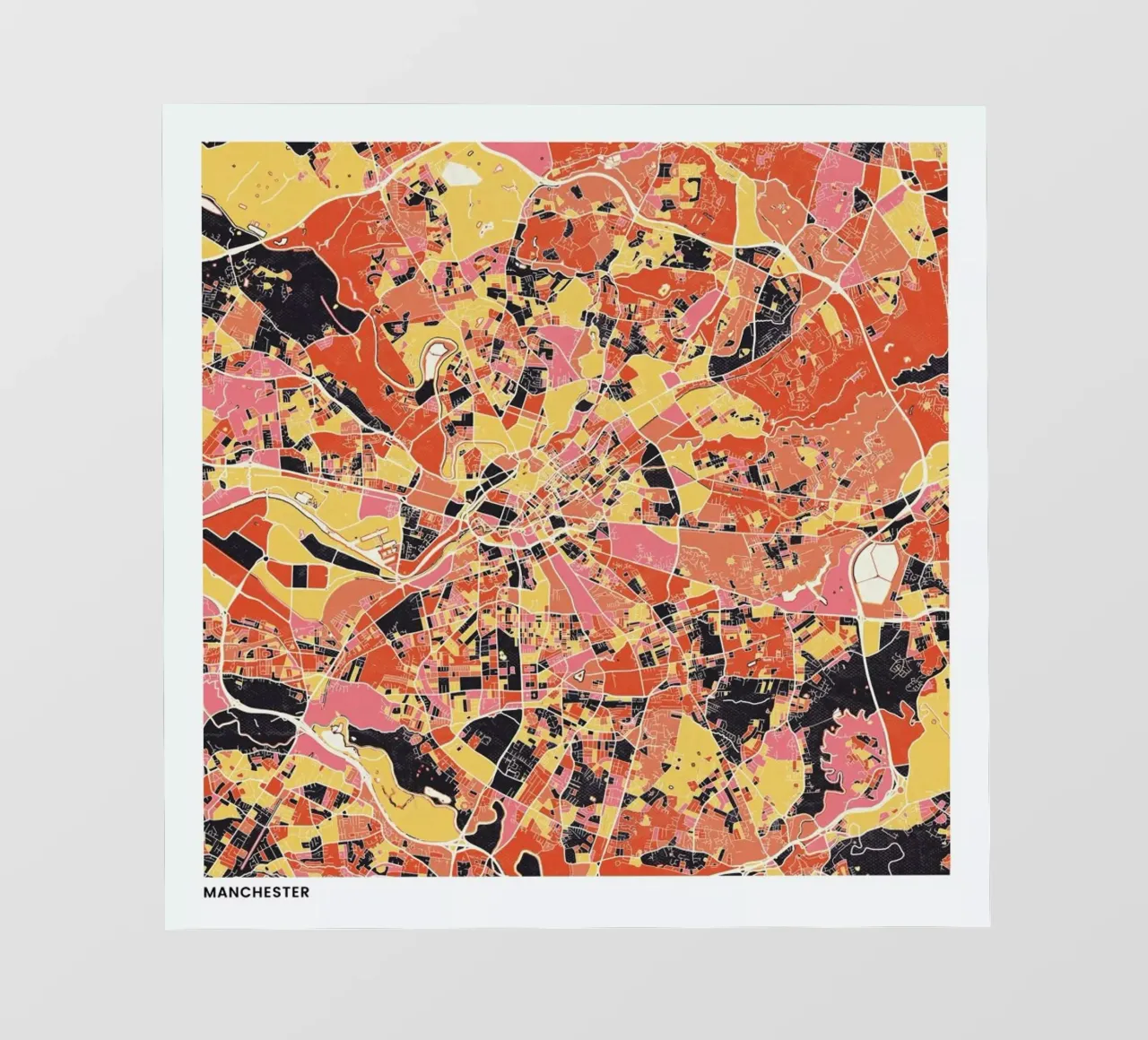 Manchester II pellicola backlit da The Cartography Collection