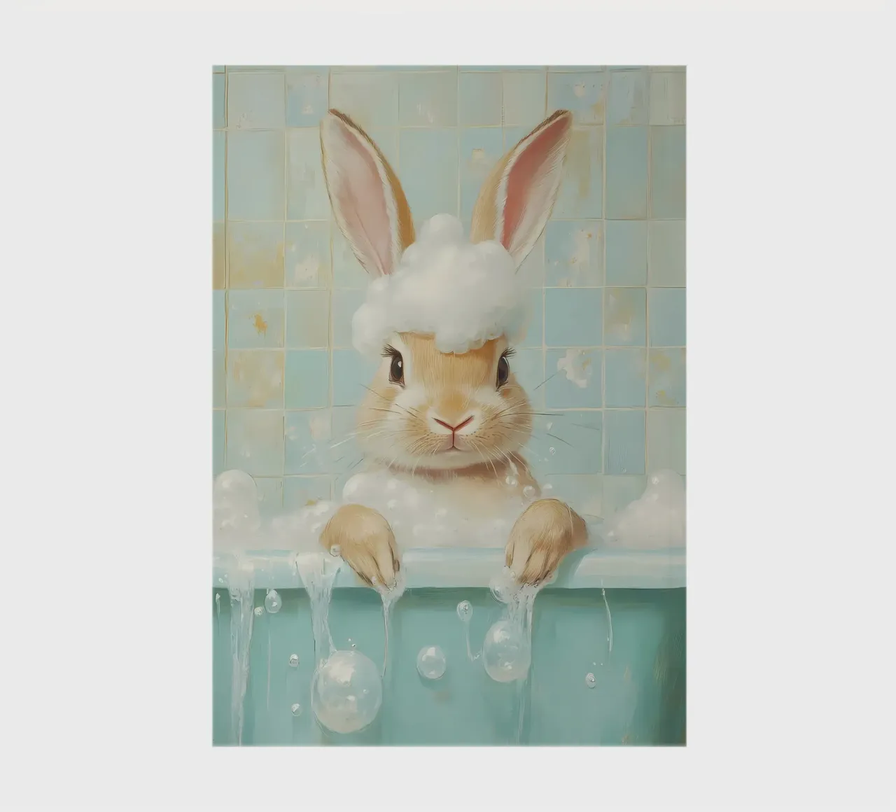 Bunny Bath Time notebook by Adrian Patel