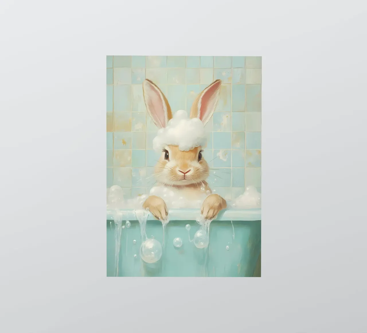 Bunny Bath Time sticker by Adrian Patel