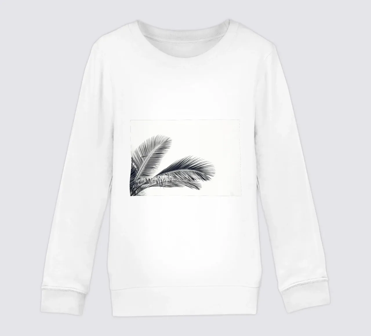 Palm Leaves kids sweatshirt by Matthew Katz
