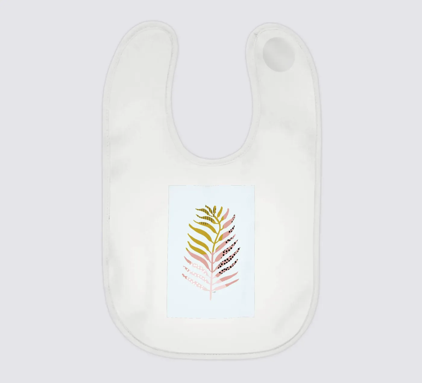 Graphic Leaf bavaglino da Linda Gobeta