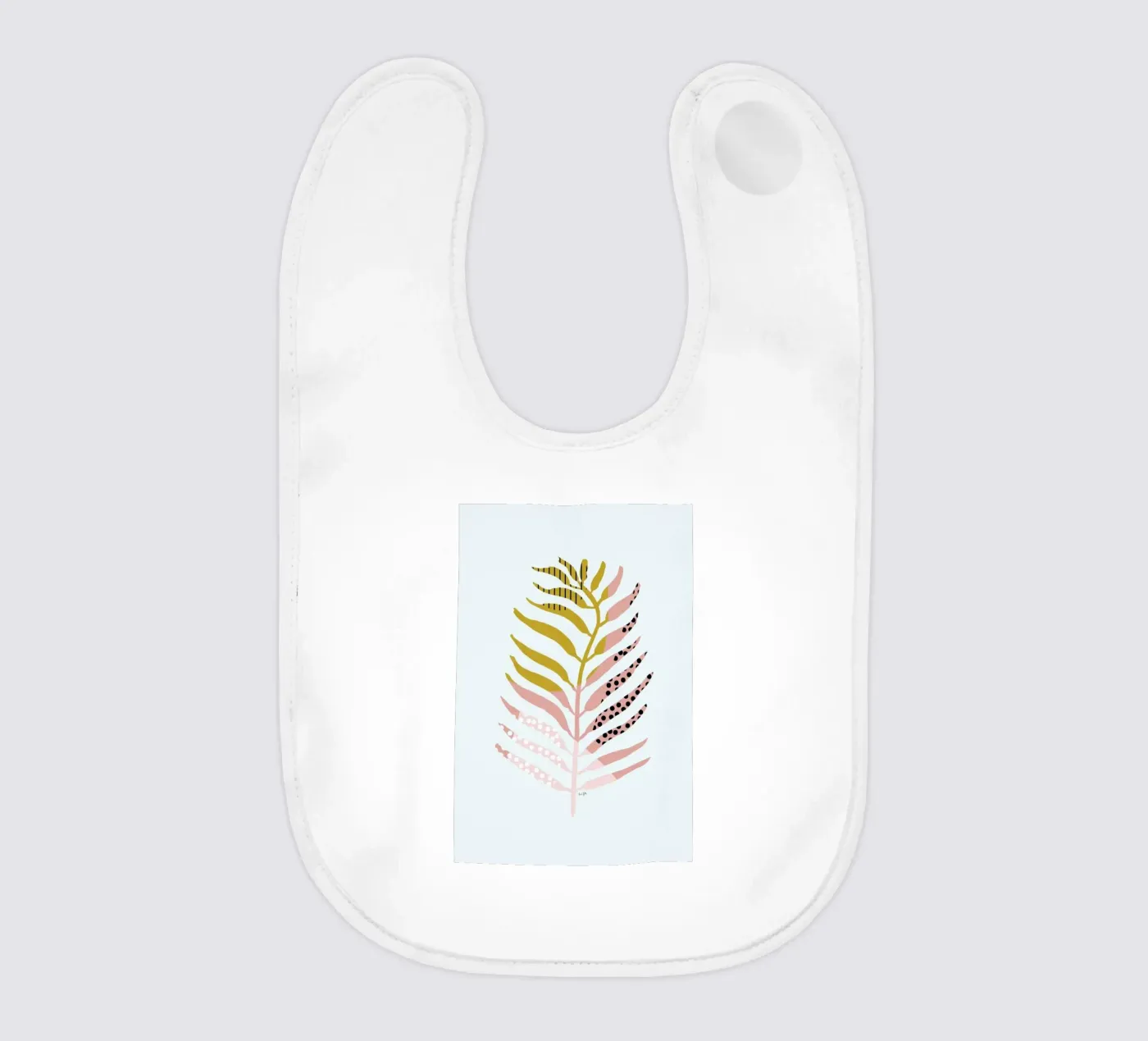 Graphic Leaf bavaglino da Linda Gobeta