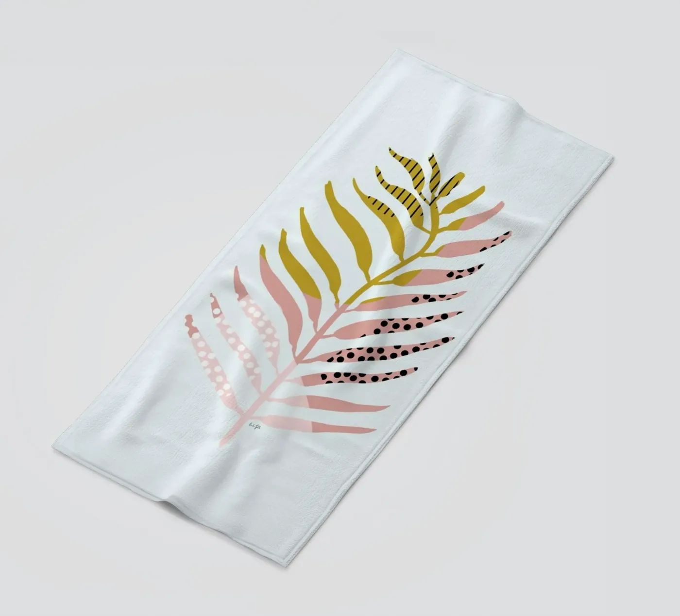 Graphic Leaf telo mare da Linda Gobeta