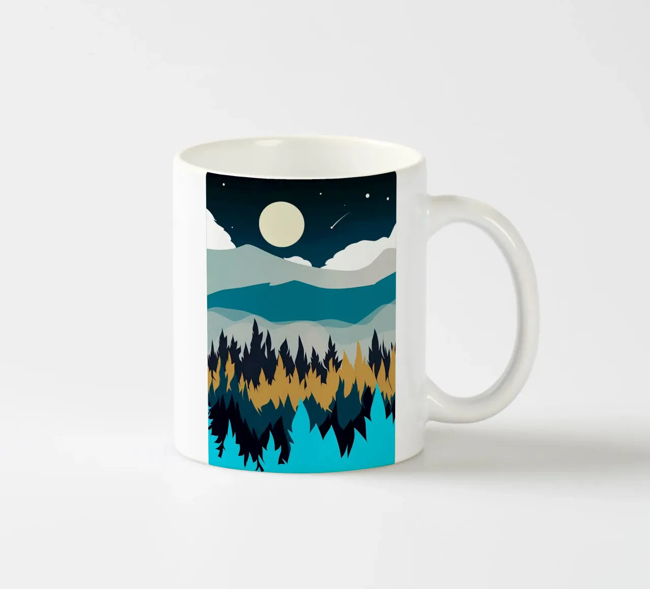 natura piatta della giungla tazza in ceramica da Bartosz Powalka