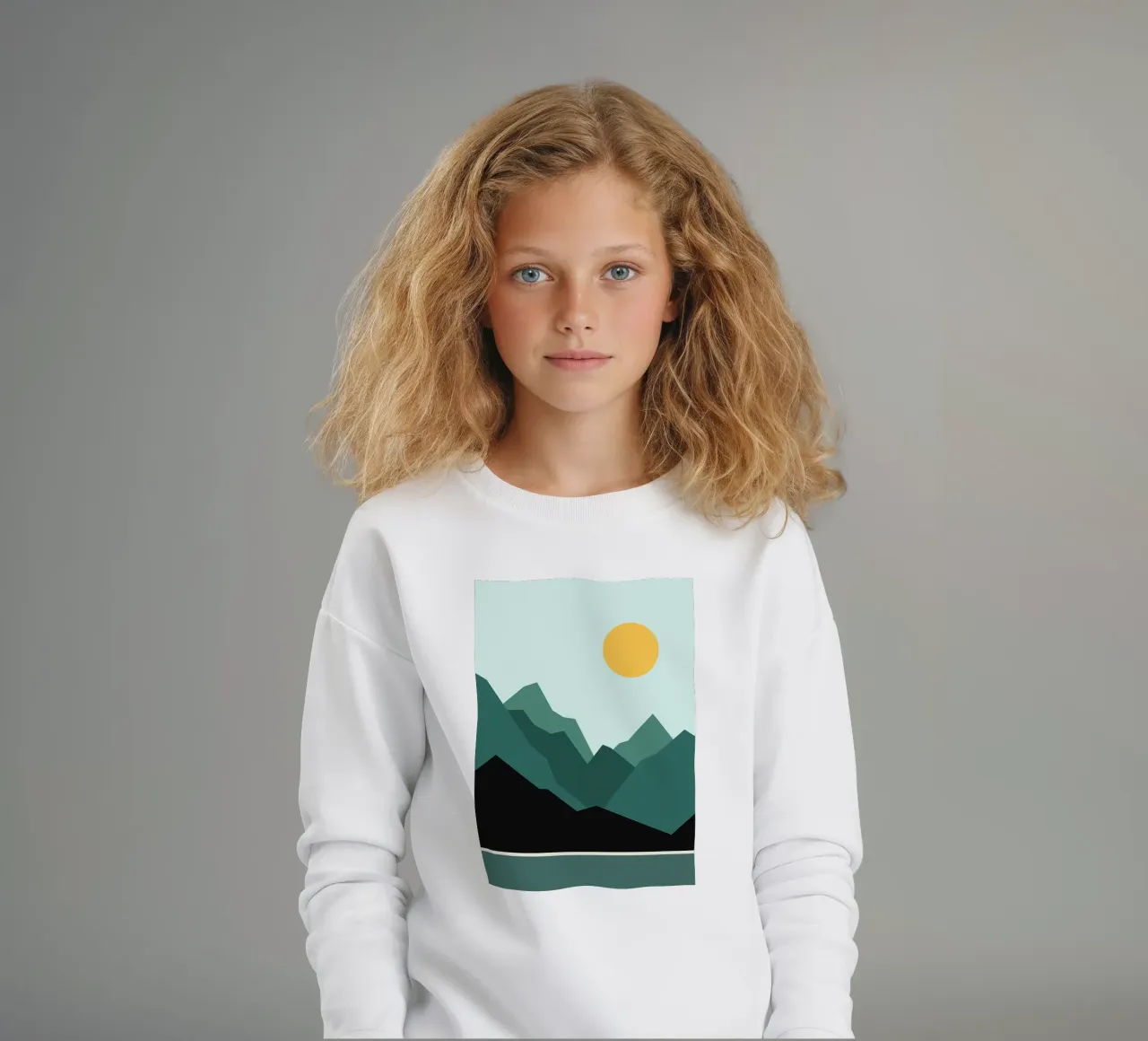 alba in montagna felpa bambino da Bartosz Powalka