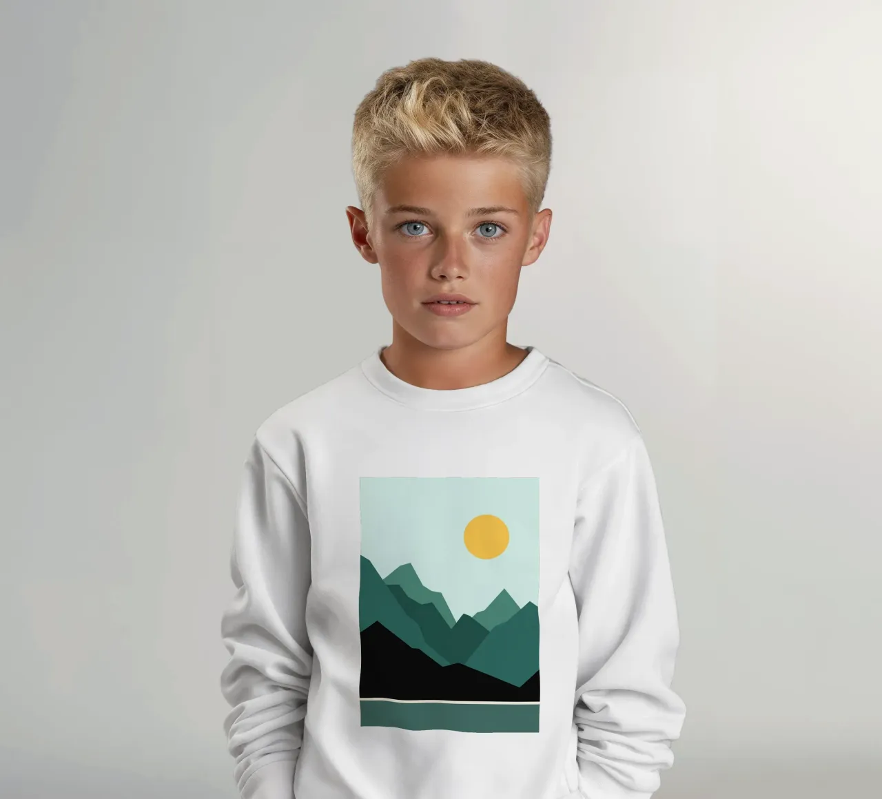alba in montagna felpa bambino da Bartosz Powalka