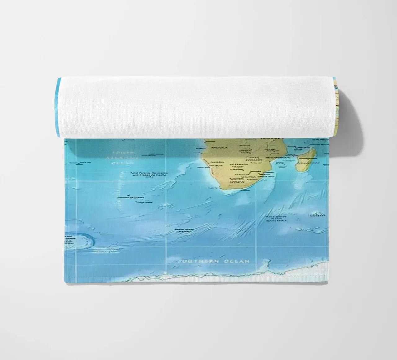 Mappa del mondo fisico telo mare da Aiden Garcia