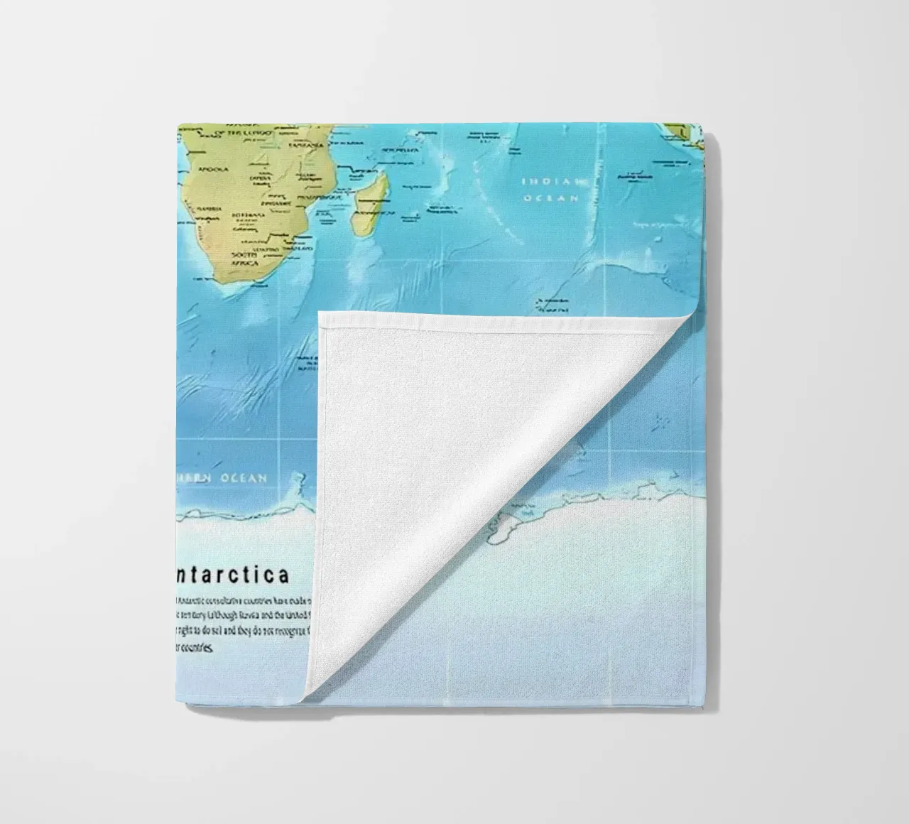 Mappa del mondo fisico telo mare da Aiden Garcia