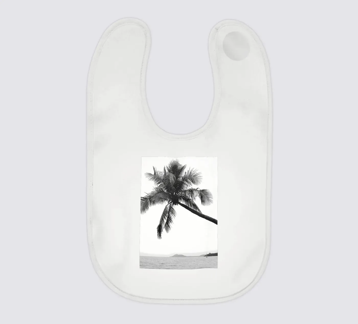 Palm tree baby bib by Matthew Katz