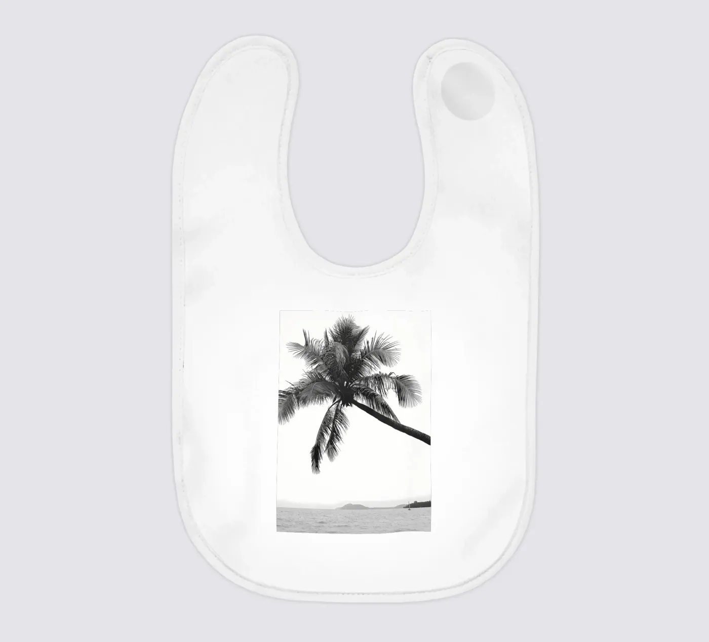 Palm tree baby bib by Matthew Katz