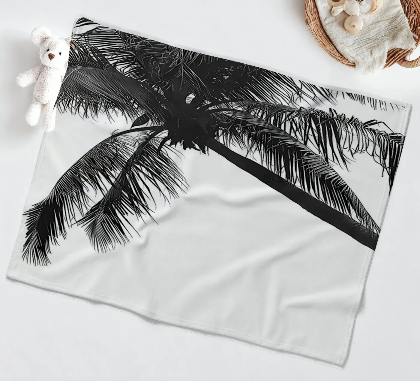 Palm tree fleece blanket by Matthew Katz