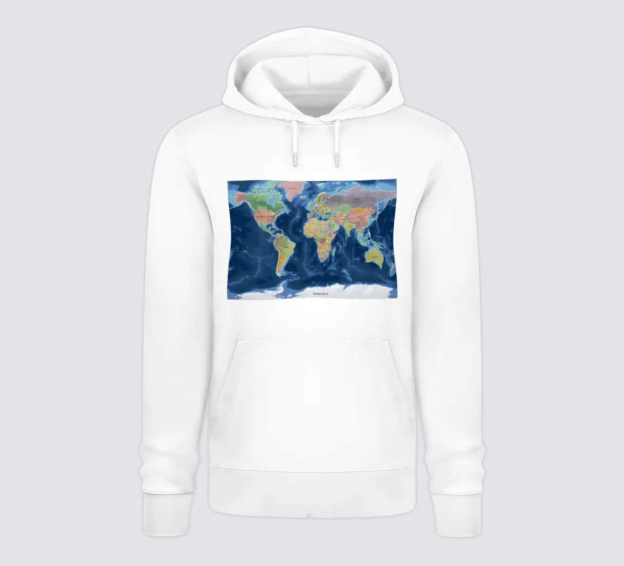 Mappa del mondo felpa con cappuccio da Aiden Garcia