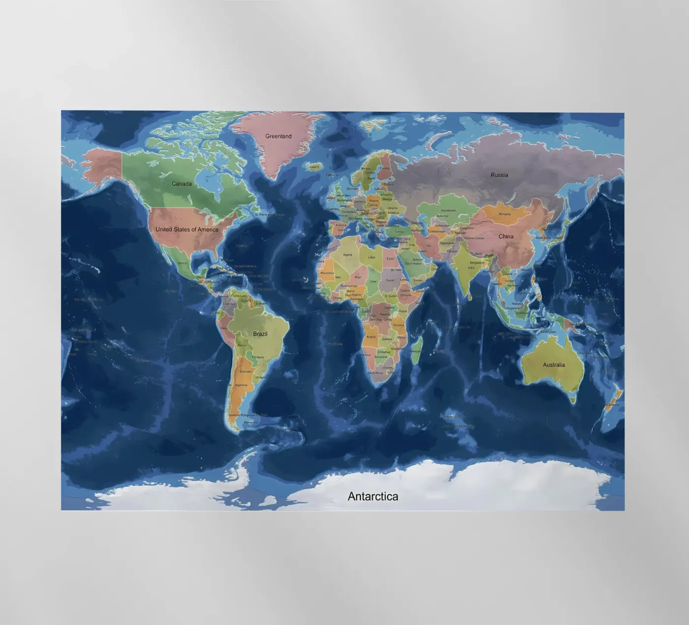 Mappa del mondo pellicola backlit da Aiden Garcia