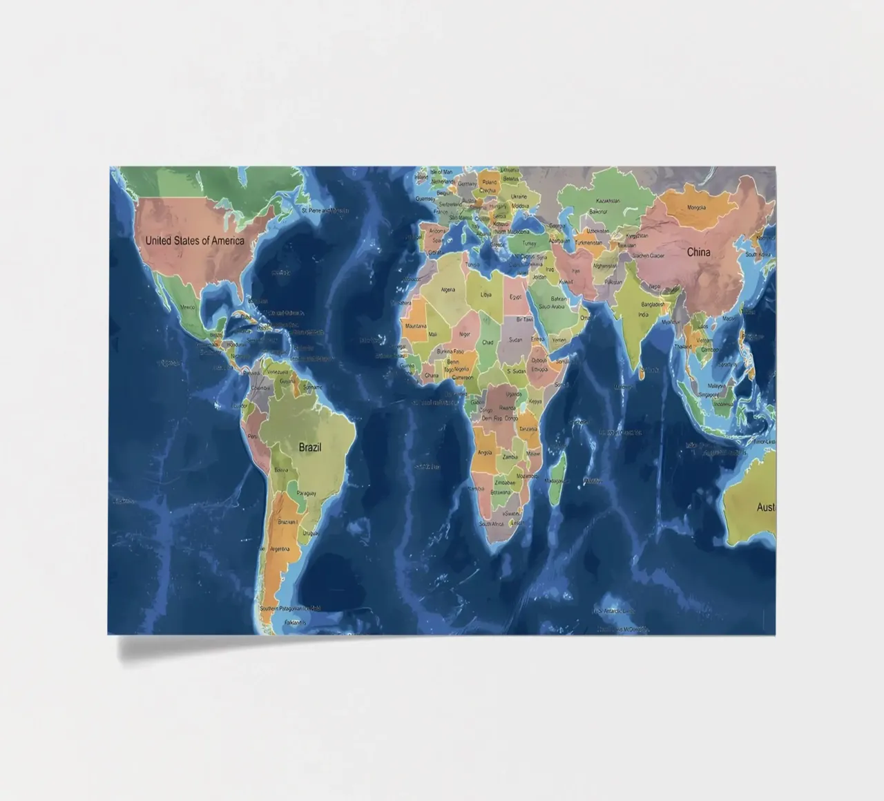 World Map sticker sheet by Aiden Garcia