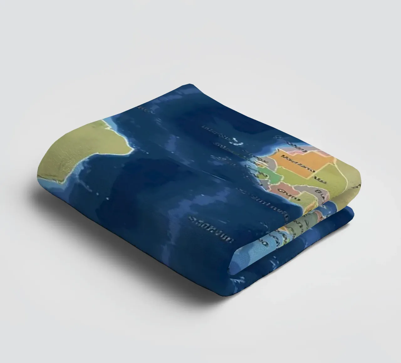 World Map towel by Aiden Garcia